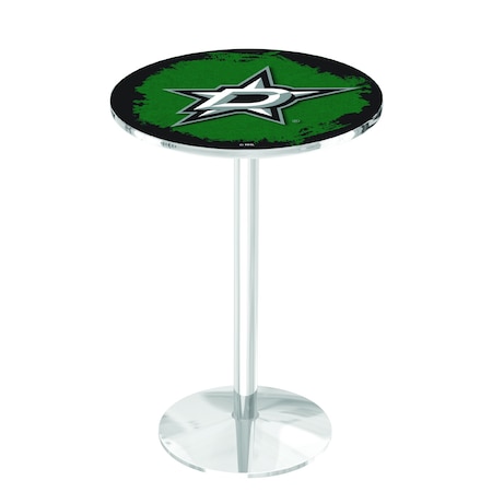 Holland Bar Stool Co 42" Chrome Dallas Stars Pub Table L214C4228DalSta